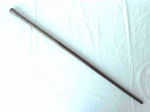 PIQUE HARDWOOD WALKING STICK CANE SILVER INLAY ASIA - ADDITIONAL PHOTO 1
