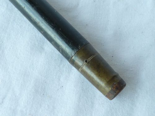 GEORGIAN GOLD EBONY WALKING STICK CANE WRIST CORD ENGLISH - ADDITIONAL PHOTO 8