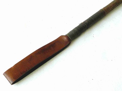 1909 SILVER SWAINE ADENEY LONDON FOX HUNTING CROP WHIP LEATHER STAG ANTLER - ADDITIONAL PHOTO 8