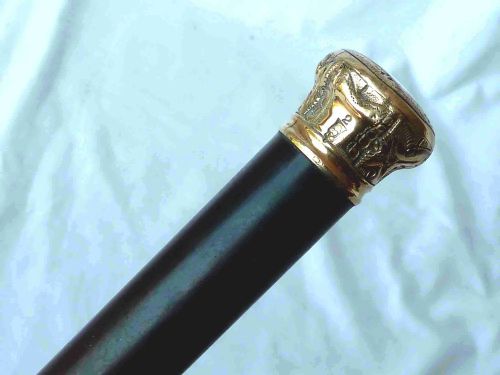SIMONS BRO CO PHILADELPHIA GOLD WALKING STICK CANE AMERICAN - ADDITIONAL PHOTO 3