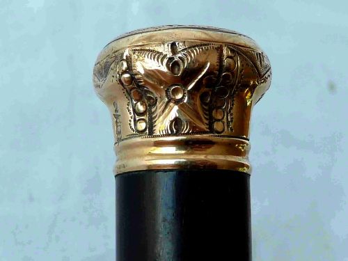 SIMONS BRO CO PHILADELPHIA GOLD WALKING STICK CANE AMERICAN - ADDITIONAL PHOTO 6