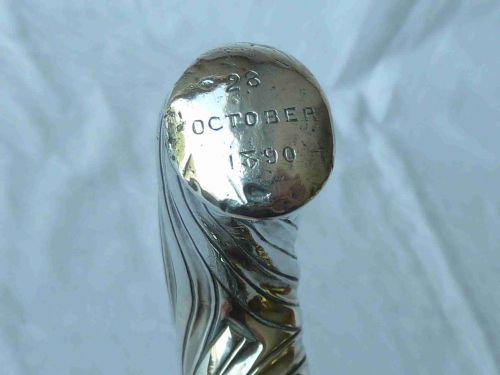 1890 SILVER HANDLE BRIGG WALKING STICK HALLMARKED VICTORIAN BAMBOO - ADDITIONAL PHOTO 8