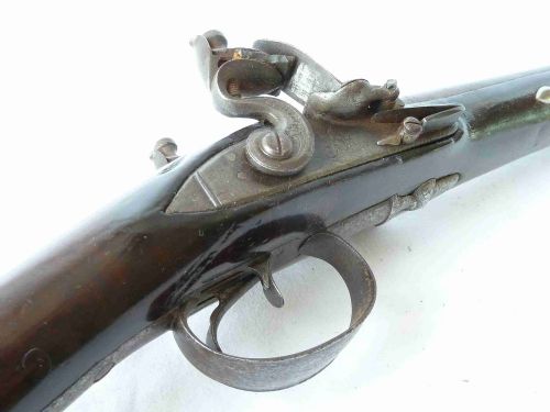 RW LONDON DOUBLE BARRELLED FLINTLOCK SHOTGUN CARBINE COACHING SMALL CHILDS SHOT GUN - ADDITIONAL PHOTO 3