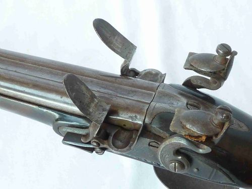 RW LONDON DOUBLE BARRELLED FLINTLOCK SHOTGUN CARBINE COACHING SMALL CHILDS SHOT GUN - ADDITIONAL PHOTO 11