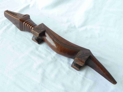 FRICTION ORACLE CROCODILE ITOOM AFRICA KUBA DRC TRIBAL ART CARVING WOODEN - ADDITIONAL PHOTO 4