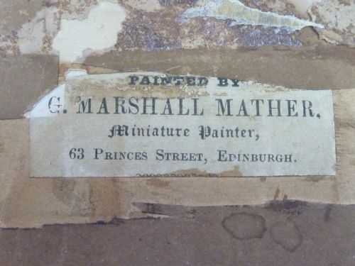 VICTORIAN PORTRAIT MINIATURE YOUNG LADY G MARSHALL MATHER SCOTTISH PAINTING - ADDITIONAL PHOTO 5