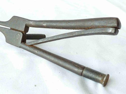 ENGLISH GEORGIAN STEEL EMBER TONGS PIPE FIRE LIGHTER - ADDITIONAL PHOTO 3