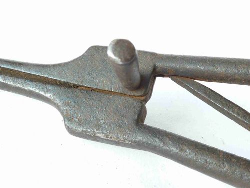 ENGLISH GEORGIAN STEEL EMBER TONGS PIPE FIRE LIGHTER - ADDITIONAL PHOTO 4