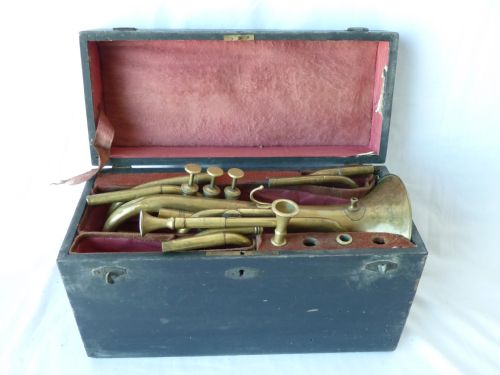 fig 1. JH Ebblewhite Cornopean Cornet Brass Musical Wind Instrument Antique