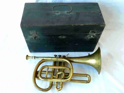 Jh Ebblewhite Cornopean Cornet Brass Musical Wind Instrument Antique