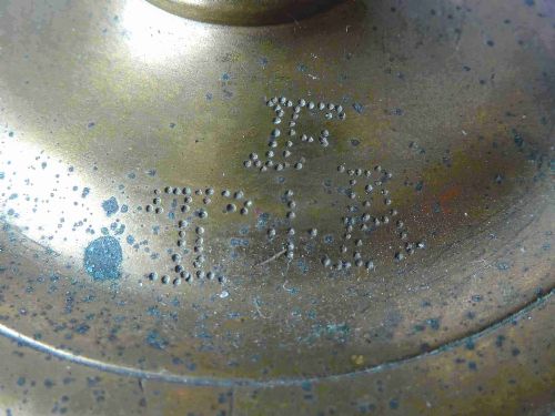 NUREMBERG 17TH CENTURY BRASS COPPER ALLOY BELL GERMAN CANDLESTICK - ADDITIONAL PHOTO 1