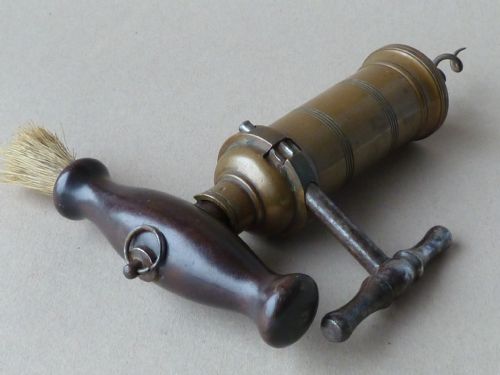 ENGLISH LUND HIPKINS CORKSCREW LONDON RACK BRONZE ROSEWOOD BRUSH - ADDITIONAL PHOTO 5