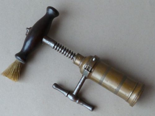 ENGLISH LUND HIPKINS CORKSCREW LONDON RACK BRONZE ROSEWOOD BRUSH - ADDITIONAL PHOTO 7