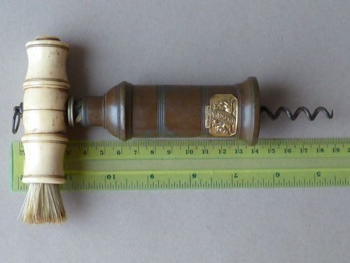 ENGLISH PATENT THOMASON DOWLER CORKSCREW BRONZE BONE - ADDITIONAL PHOTO 6