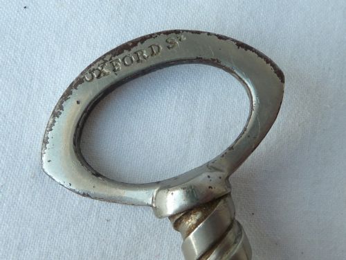 ENGLISH WINGNUT TWO PILLAR STEEL CORKSCREW - ADDITIONAL PHOTO 4