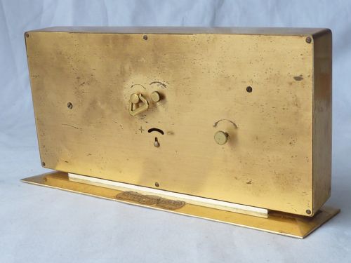 IMHOF 8 DAY SWISS BRASS DESK CLOCK BAROMETER THERMOMETER WEATHER STATION - ADDITIONAL PHOTO 2