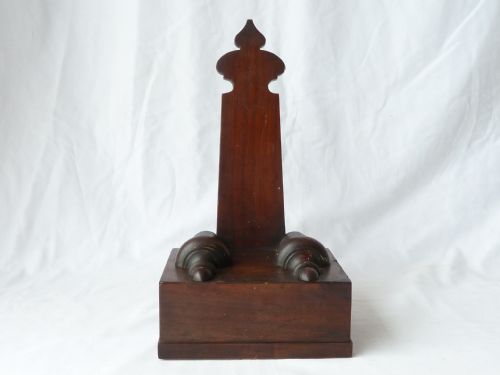 WR IV MAHOGANY TRAY OR PLATTER STAND EASEL MAKERS MARK - ADDITIONAL PHOTO 1