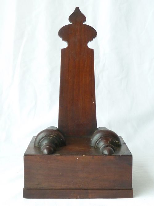 WR IV MAHOGANY TRAY OR PLATTER STAND EASEL MAKERS MARK - ADDITIONAL PHOTO 2