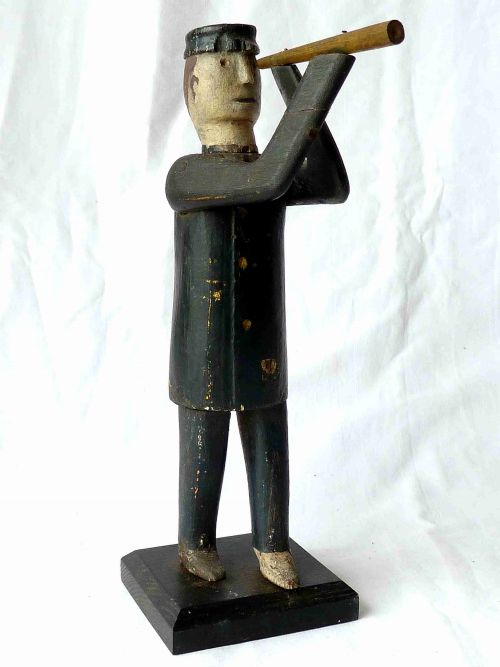original naive painted wood sailor figure navy english american folk art - CATEGORY: ANTIQUE MISCELLANEOUS - DATED 1900