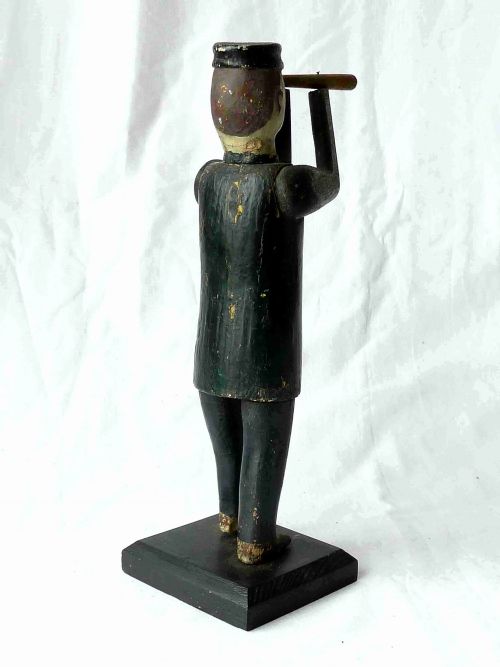 ORIGINAL NAIVE PAINTED WOOD SAILOR FIGURE NAVY ENGLISH AMERICAN FOLK ART - ADDITIONAL PHOTO 3