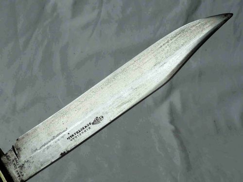 WINGFIELD ROWBOTHAM CO ENGLISH BOWIE KNIFE STAG HORN ANTLER - ADDITIONAL PHOTO 3