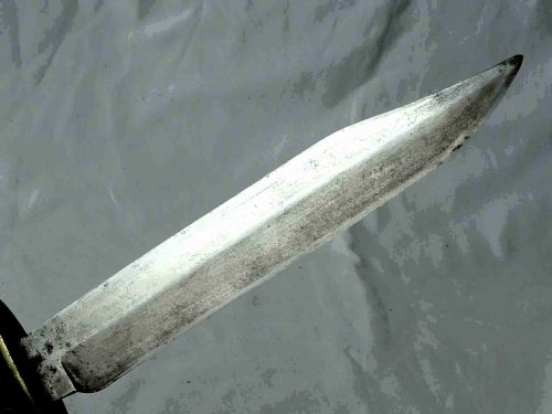 WINGFIELD ROWBOTHAM CO ENGLISH BOWIE KNIFE STAG HORN ANTLER - ADDITIONAL PHOTO 4