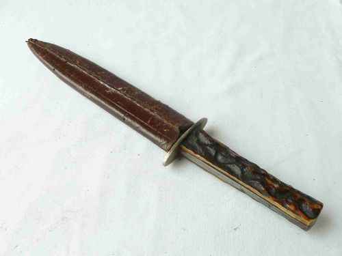 WINGFIELD ROWBOTHAM CO ENGLISH BOWIE KNIFE STAG HORN ANTLER - ADDITIONAL PHOTO 7