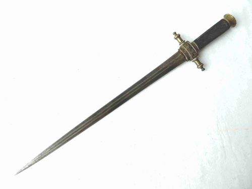 NAPOLEONIC PERIOD NAVAL DIRK DAGGER CANNON DOLPHIN ENGLISH FRENCH TRAFALGAR - ADDITIONAL PHOTO 1