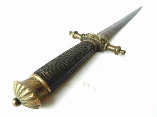 NAPOLEONIC PERIOD NAVAL DIRK DAGGER CANNON DOLPHIN ENGLISH FRENCH TRAFALGAR - ADDITIONAL PHOTO 4