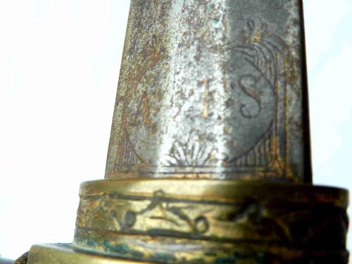 NAPOLEONIC PERIOD NAVAL DIRK DAGGER CANNON DOLPHIN ENGLISH FRENCH TRAFALGAR - ADDITIONAL PHOTO 6