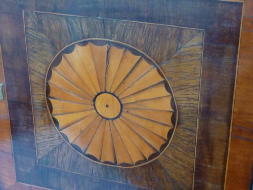 GEORGIAN STYLE INLAID TABLE TOP CABINET DRAWERS VICTORIAN EDWARDIAN - ADDITIONAL PHOTO 3