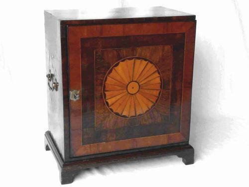 georgian style inlaid table top cabinet drawers victorian edwardian - CATEGORY: ANTIQUE CUPBOARDS - DATED 1900