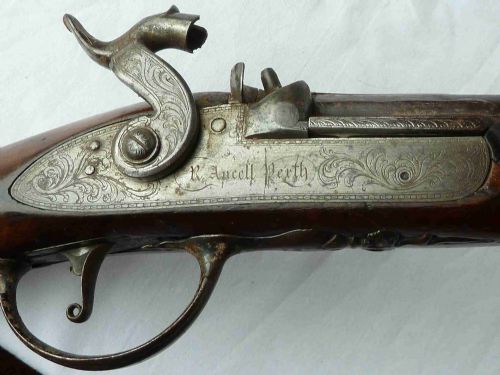 ROBERT ANCELL PERTH MUSKETOON CARBINE PERCUSSION COACHING SHOT GUN - ADDITIONAL PHOTO 5