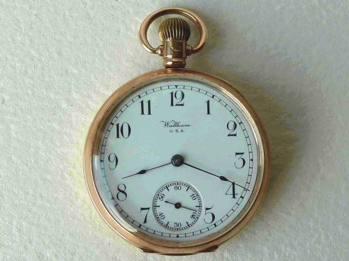 WALTHAM POCKET WATCH GRADE P S BARTLETT 16S MODEL 1908 9K SOLID GOLD 1926 - ADDITIONAL PHOTO 8