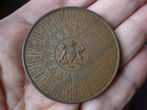 JOHN I OTTLEY BRONZE MEDAL PAIR CHRONOLOGY REIGNS ENGLAND DISTANCE TO LONDON CALCULATOR - ADDITIONAL PHOTO 3