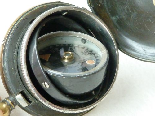 GIMBALLED NEGRETTI ZAMBRA POCKET COMPASS SINGERS PATENT VICTORIAN - ADDITIONAL PHOTO 3