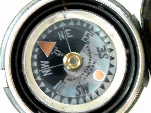 GIMBALLED NEGRETTI ZAMBRA POCKET COMPASS SINGERS PATENT VICTORIAN - ADDITIONAL PHOTO 1