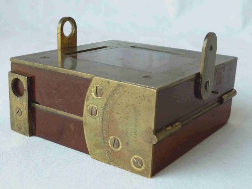 HENNESSY SWANSEA CLINOMETER SURVEYORS SIGHTING COMPASS ALIDADE COMPENDIUM ANTIQUE - ADDITIONAL PHOTO 3