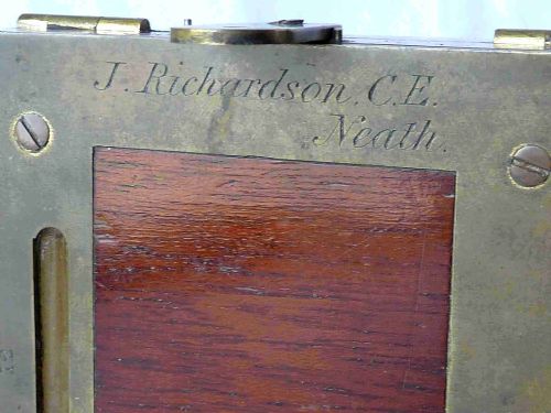 HENNESSY SWANSEA CLINOMETER SURVEYORS SIGHTING COMPASS ALIDADE COMPENDIUM ANTIQUE - ADDITIONAL PHOTO 6