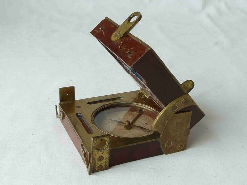 HENNESSY SWANSEA CLINOMETER SURVEYORS SIGHTING COMPASS ALIDADE COMPENDIUM ANTIQUE - ADDITIONAL PHOTO 8