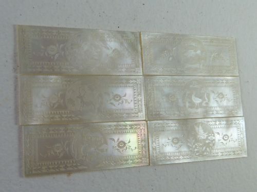 50 CHINESE MOP GAMING COUNTERS MOTHER OF PEARL GAMBLING GEORGIAN - ADDITIONAL PHOTO 6