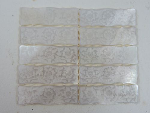 50 CHINESE MOP GAMING COUNTERS MOTHER OF PEARL GAMBLING GEORGIAN - ADDITIONAL PHOTO 12
