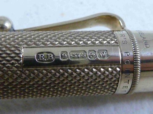 LARGE BAKERS POINTER SOLID GOLD PROPELLING PENCIL - ADDITIONAL PHOTO 4