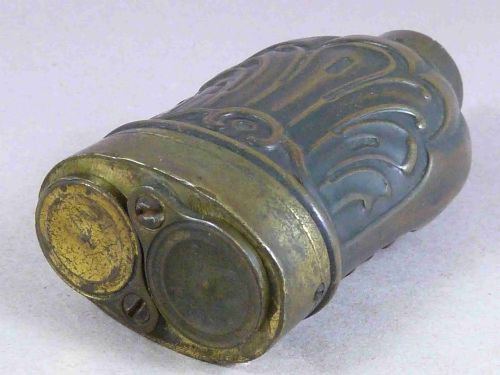 PALMETTE THREE WAY PISTOL FLASK COPPER POWDER PERCUSSION CAPS BALLS GUN ANTHEMION - ADDITIONAL PHOTO 3