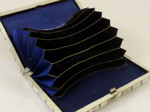 ENGLISH VICTORIAN ABALONE MOP VISITING CALLING CARD CASE MOTHER OF PEARL - ADDITIONAL PHOTO 1