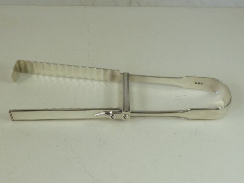 1809 SILVER ASPARAGUS TONGS STERLING GEORGIAN SERVING - ADDITIONAL PHOTO 9
