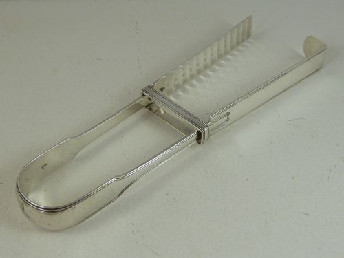 1809 SILVER ASPARAGUS TONGS STERLING GEORGIAN SERVING - ADDITIONAL PHOTO 12