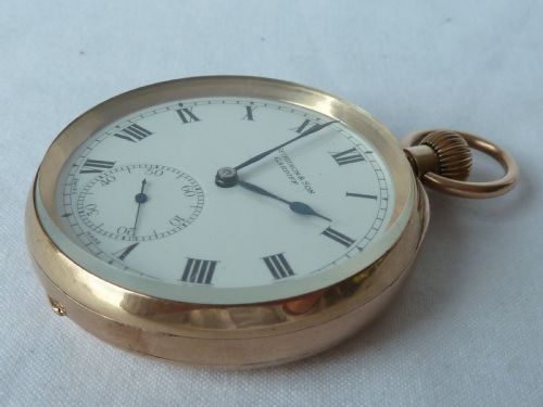 CHARLES NICOLET SCO PEERLESS CAL 52 9CT GOLD POCKET WATCH STAUFFER IWC - ADDITIONAL PHOTO 11