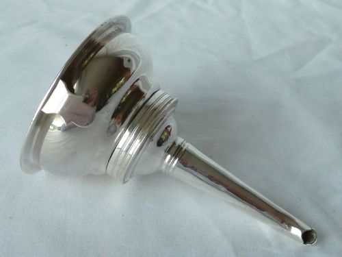 BATEMAN SILVER THREE PIECE WINE FUNNEL PB AB WB GEORGIAN - ADDITIONAL PHOTO 4