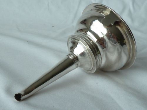 BATEMAN SILVER THREE PIECE WINE FUNNEL PB AB WB GEORGIAN - ADDITIONAL PHOTO 7